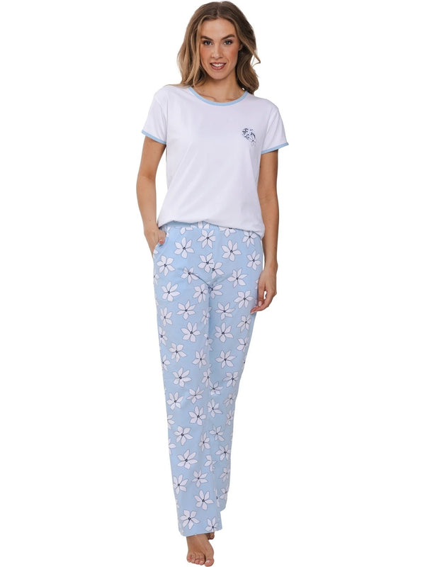 Flared Bottom Pyjama - Light Blue