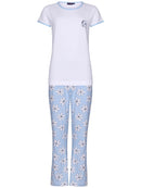 Flared Bottom Pyjama - Light Blue