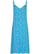 Spaghetti Night Dress - Turquoise