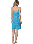 Spaghetti Night Dress - Turquoise