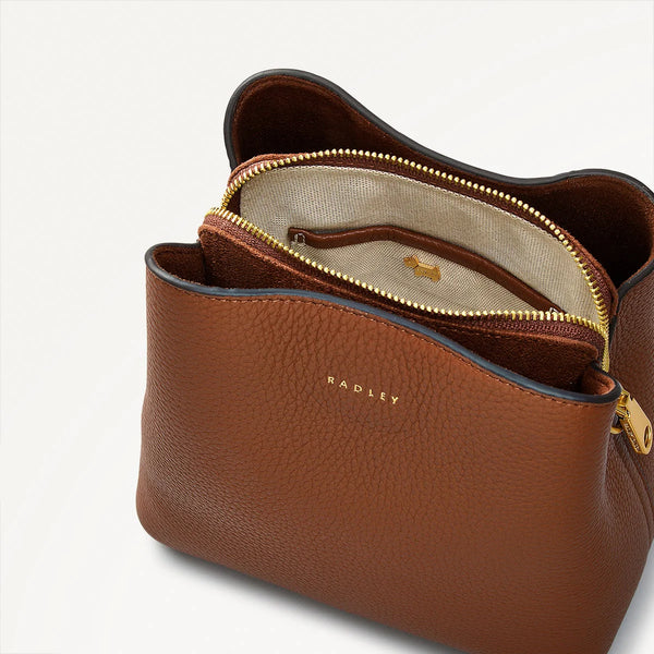 Small Compartment Crossbody - Saddle