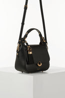 Diana Top Handle Cross Body Bag - Black