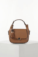 Diana Top Handle Cross Body Bag - Camel