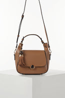 Diana Top Handle Cross Body Bag - Camel