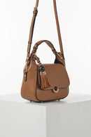 Diana Top Handle Cross Body Bag - Camel