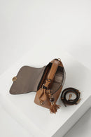 Diana Top Handle Cross Body Bag - Camel