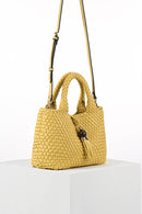 Suky Medium Woven Cross Body Bag - Buttercup Yellow