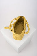 Suky Medium Woven Cross Body Bag - Buttercup Yellow