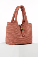 Saskia Large Woven Tote - Tuscan Blush