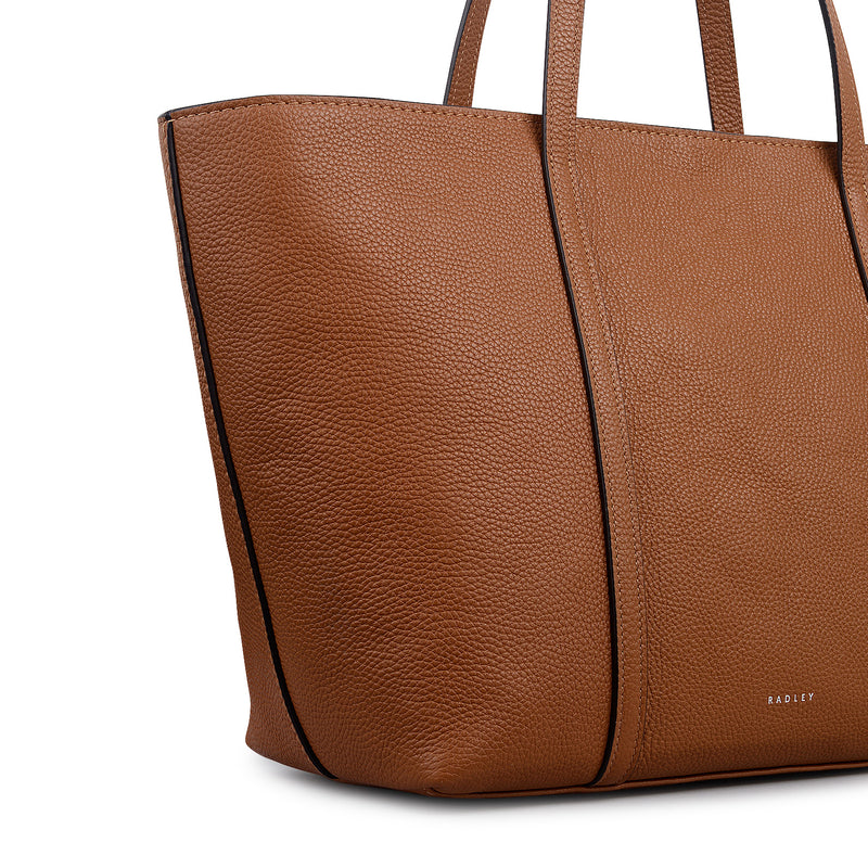 Large Ziptop Tote - Toffee