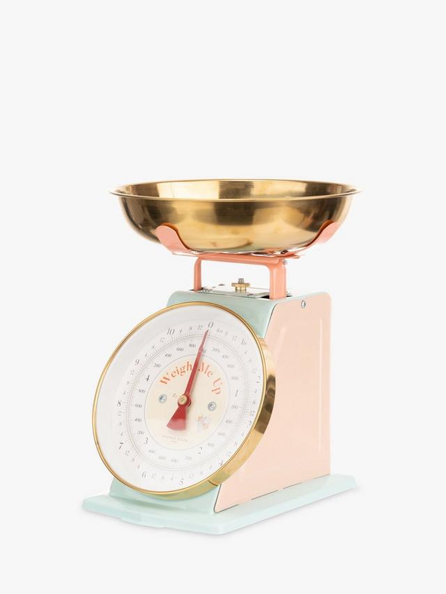 Mechanical Kitchen Scales - Pink/Gold
