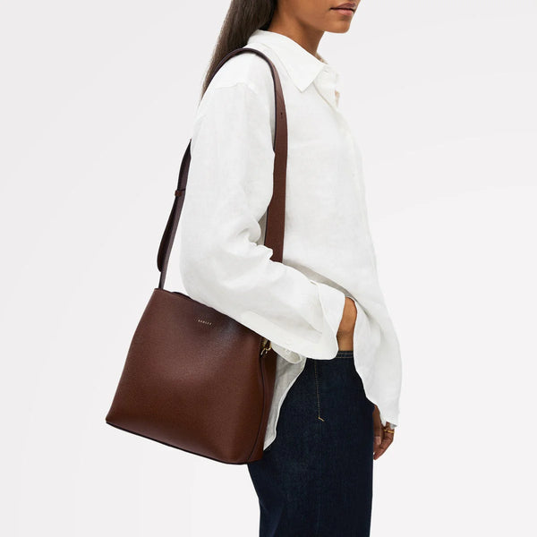 Medium Compartment Crossbody - Chocolate