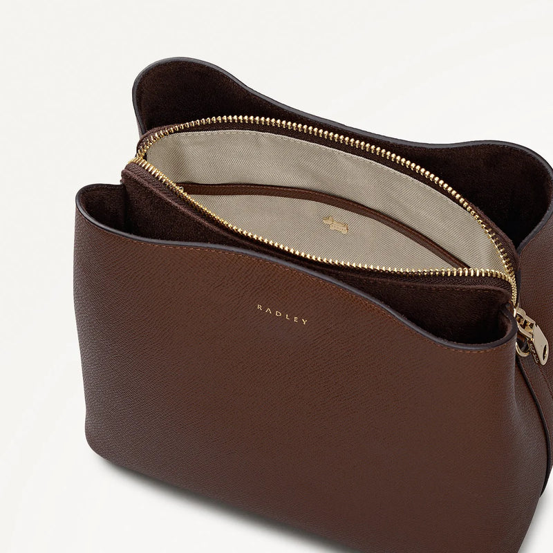 Medium Compartment Crossbody - Chocolate