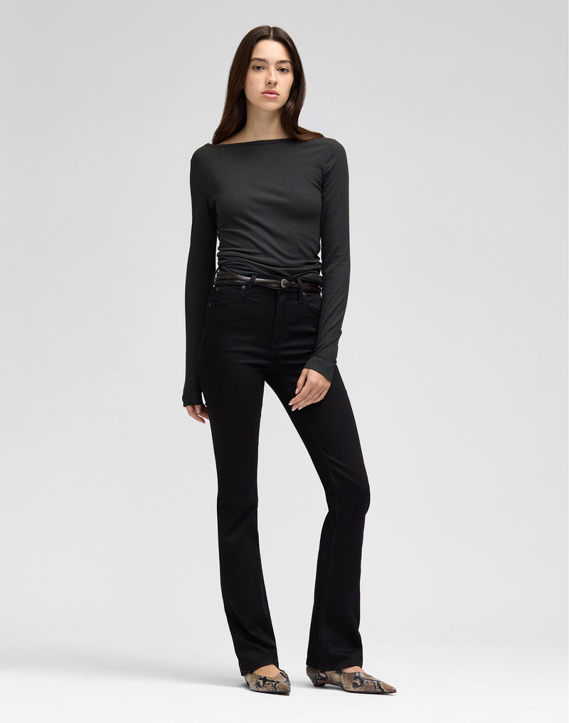 Breese Bootcut Jean Black Rinse - Black Rinse
