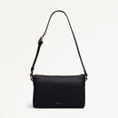 Pockets Mini Ziptop Shoulder Bag - Black