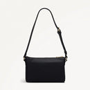 Pockets Mini Ziptop Shoulder Bag - Black