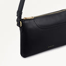 Pockets Mini Ziptop Shoulder Bag - Black