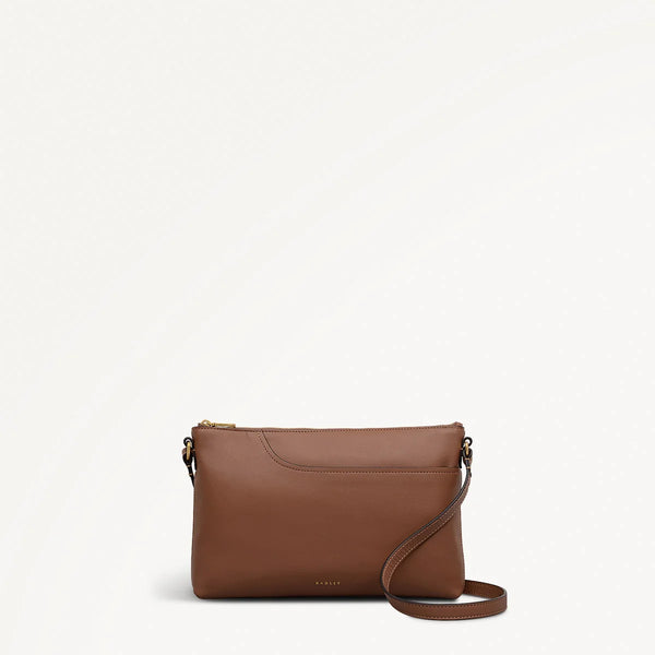 Medium Ziptop  Crossbody - Saddle