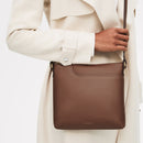 Small Ziptop  Crossbody - Saddle