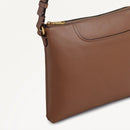 Small Ziptop  Crossbody - Saddle