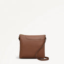 Pockets Large Ziptop Crossbody - Saddle