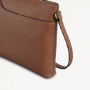 Pockets Large Ziptop Crossbody - Saddle