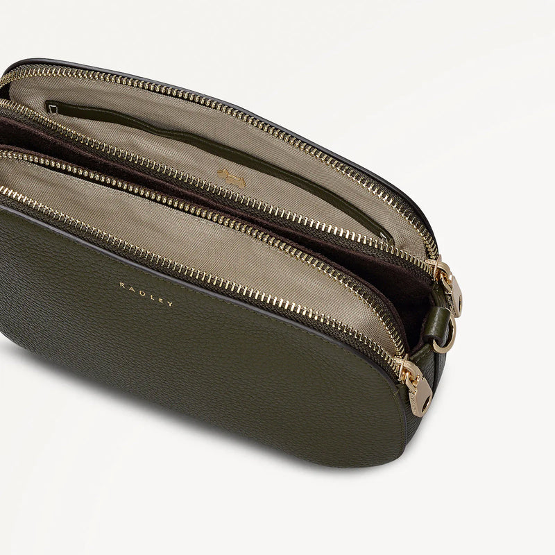 Medium Ziptop Crossbody - Pine Needle