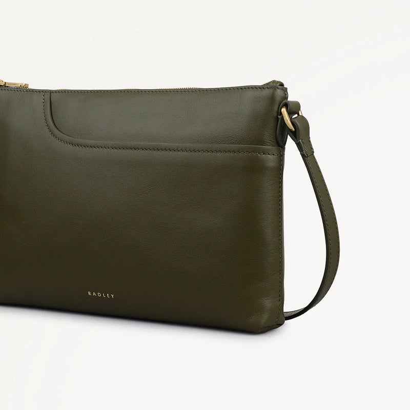 Medium Ziptop  Crossbody - Pine Needle