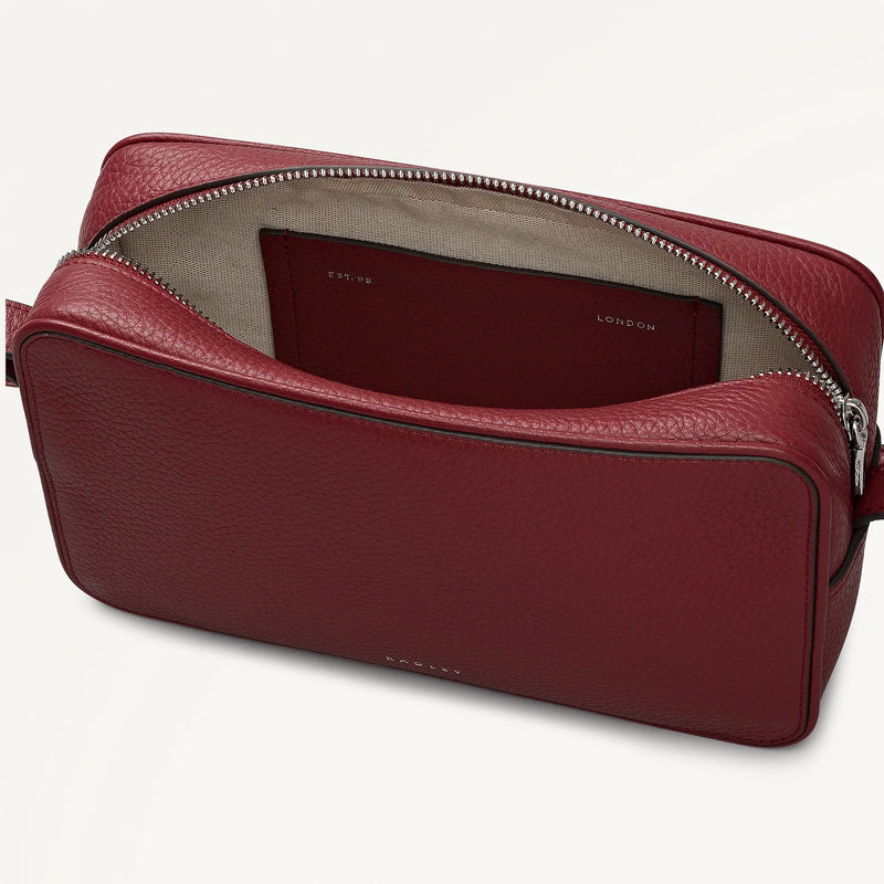 Small Ziptop Crossbody - Carmine