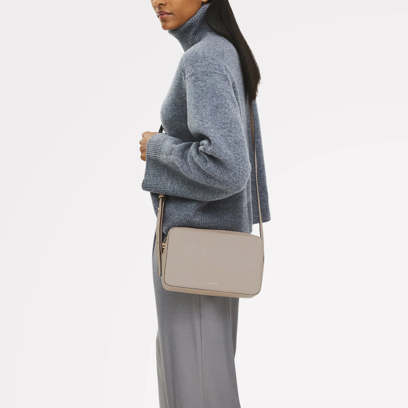 Small Ziptop Crossbody - Porcini