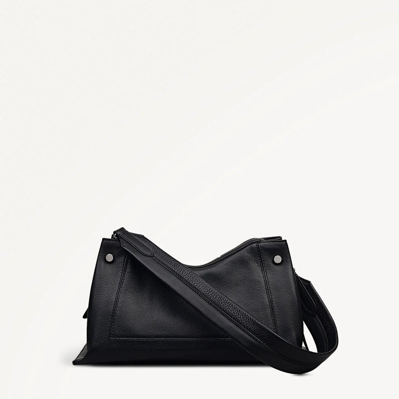 Medium Ziptop Shoulder bag - Black