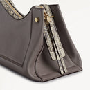 Medium Ziptop Shoulder bag - Coffee