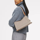Medium Ziptop Shoulder bag - Porcini