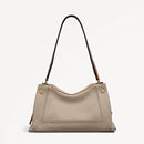 Medium Ziptop Shoulder bag - Porcini