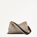 Medium Ziptop Shoulder bag - Porcini