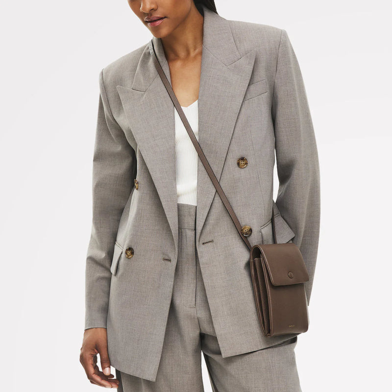 Medium Phone Crossbody - Coffee