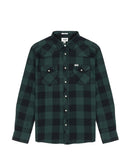 Long Sleeve Western Shirt - Dark Matcha