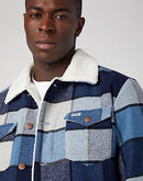 Wool Trucker Jacket - Captains Blue