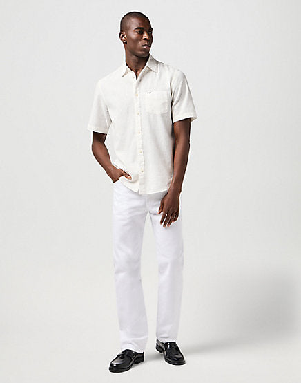 Short Sleeve 1 Pocket Shirt - White