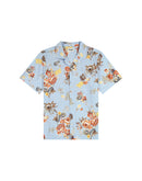 Short Sleeve Resort Shirt - Blue Floral