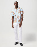 Short Sleeve Resort Shirt - Blue Floral