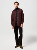 Western Cord Shirt - Mahogany