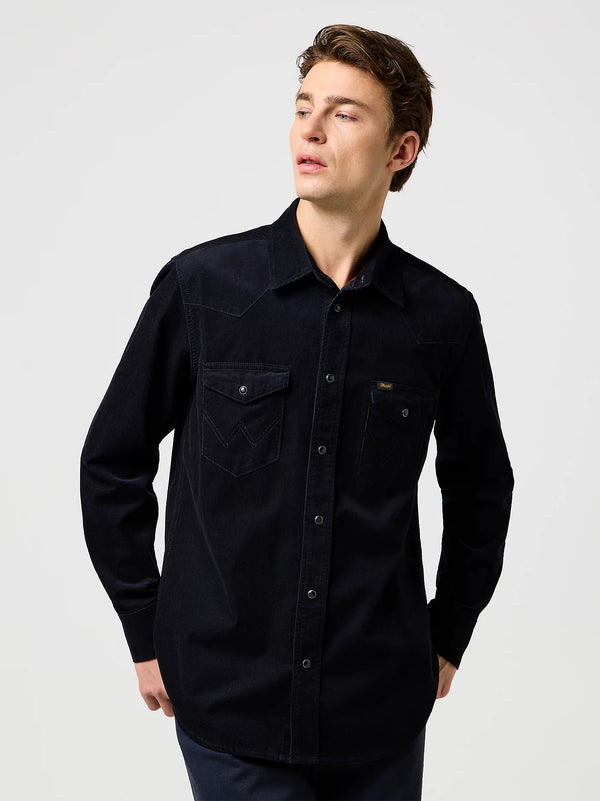 Western Cord Shirt - Black