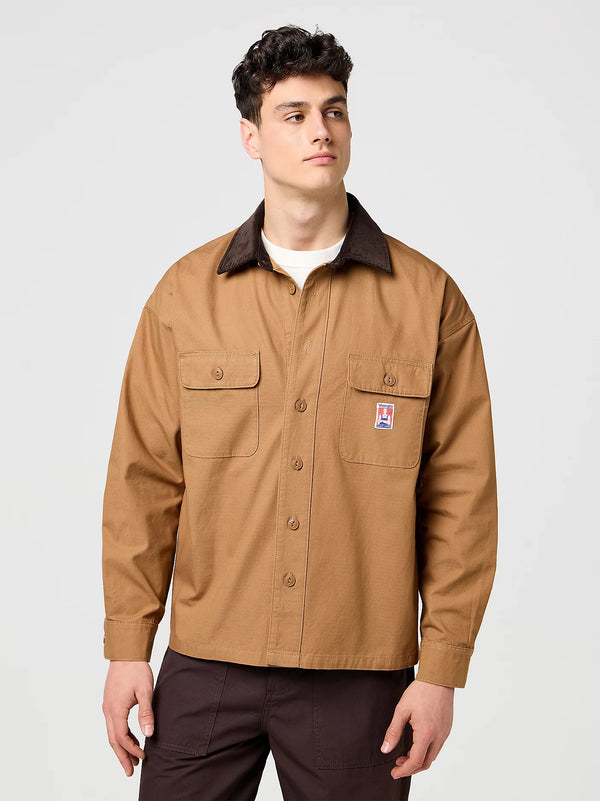 Casey Jones Loose Overshirt - Toasted Coconut