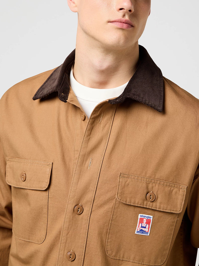 Casey Jones Loose Overshirt - Toasted Coconut