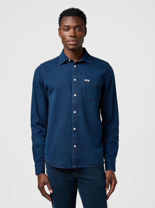 One Pocket Shirt - Blue Oxide