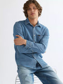 Regular One Pocket Shirt - Light Wash