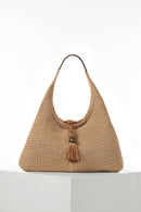 Pandora Suede Hobo - Raffia