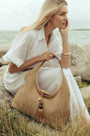 Pandora Suede Hobo - Raffia