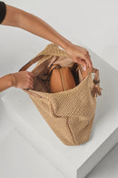 Pandora Suede Hobo - Raffia